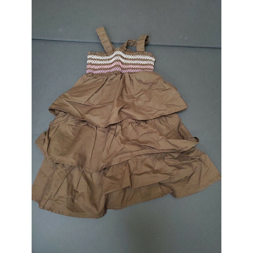 Girl's Cherokee brown 4t tiered dress